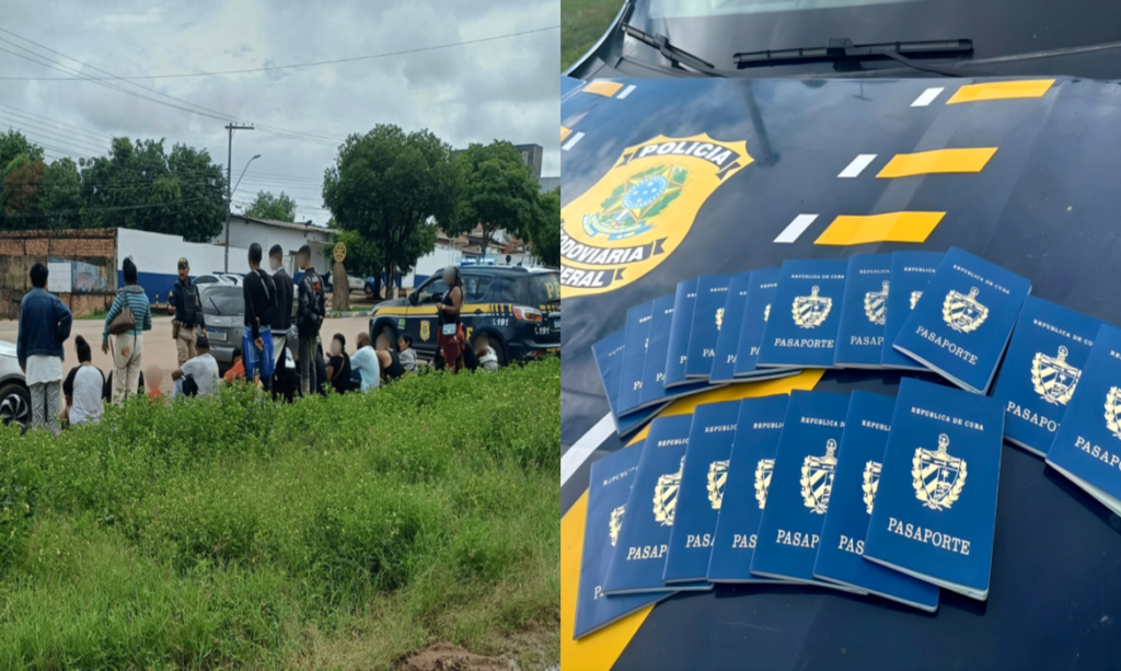 Interceptação da PRF resulta na prisão de três suspeitos por migração ilegal de 20 cubanos em Boa Vista