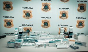 PF apreende anabolizantes e prende dois suspeitos de contrabando no aeroporto de Boa Vista