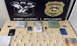 Operação em Boa Vista prende dois e apreende drogas ligadas a grupo criminoso estrangeiro