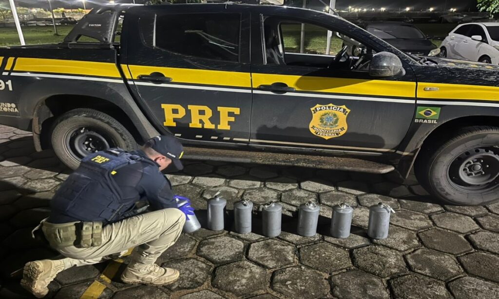 PRF apreende 253 kg de mercúrio na BR-401; acumulado do ano em Roraima passa de uma tonelada